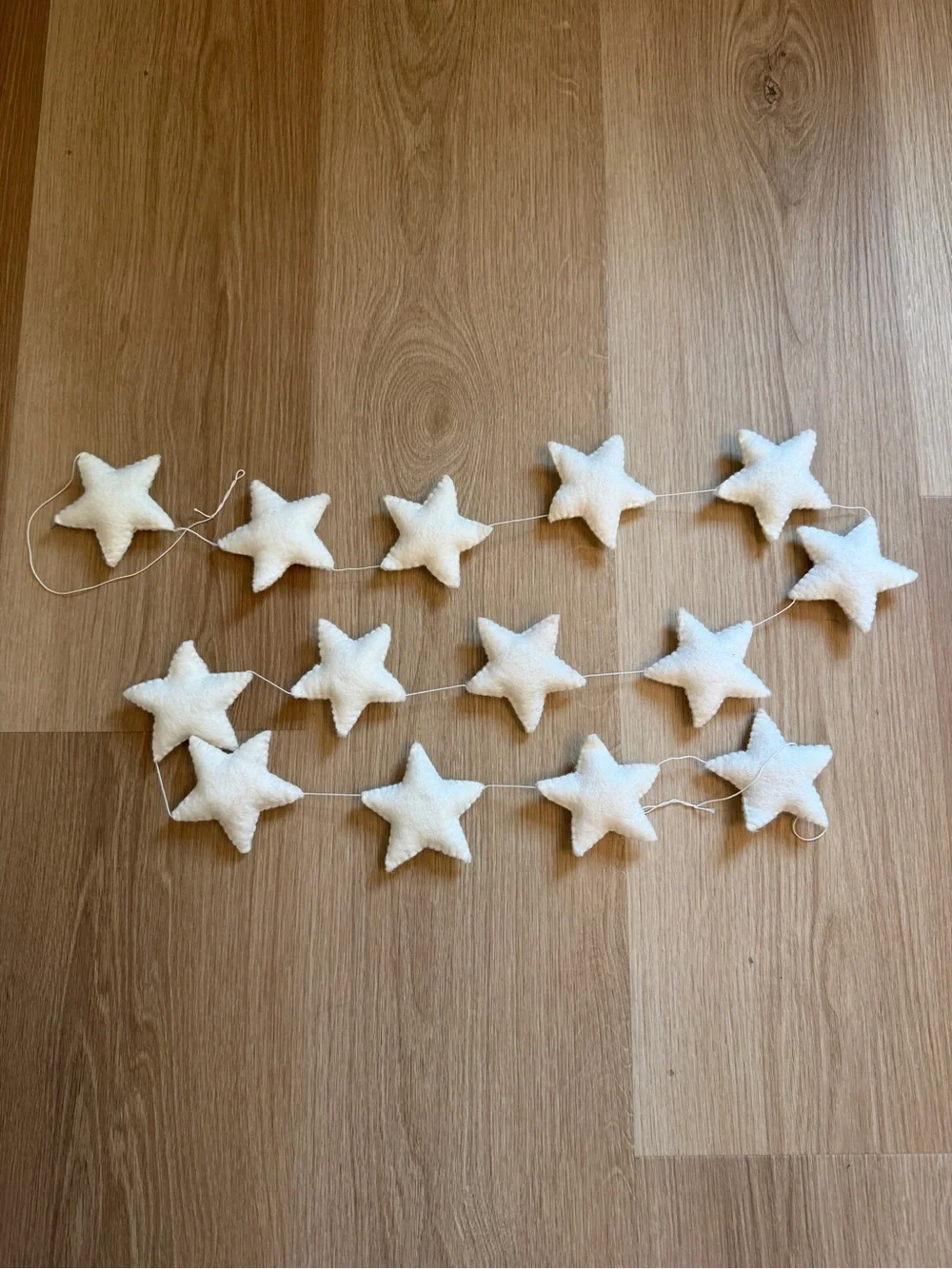 Star Felt Garland 3D